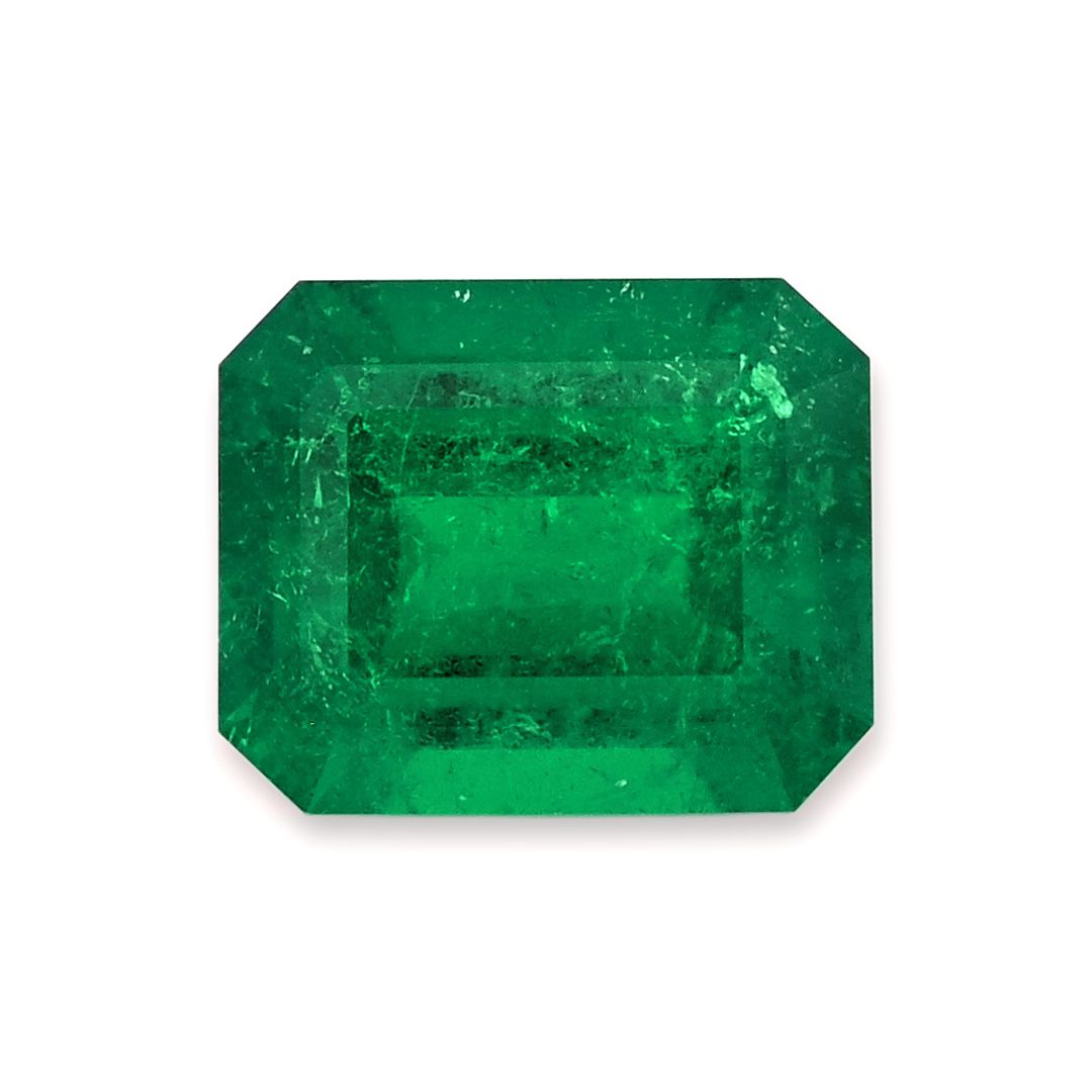 2.2 Emerald Green Emerald Cut