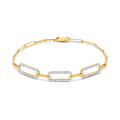 9ct Yellow Gold 0.53ct Diamond Bracelet