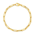 18ct Yellow Gold Paperclip Bracelet