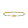 18ct Yellow Gold 2.00ct Diamond Tennis Bracelet