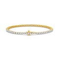 18ct Yellow Gold 3.00ct Diamond Tennis Bracelet