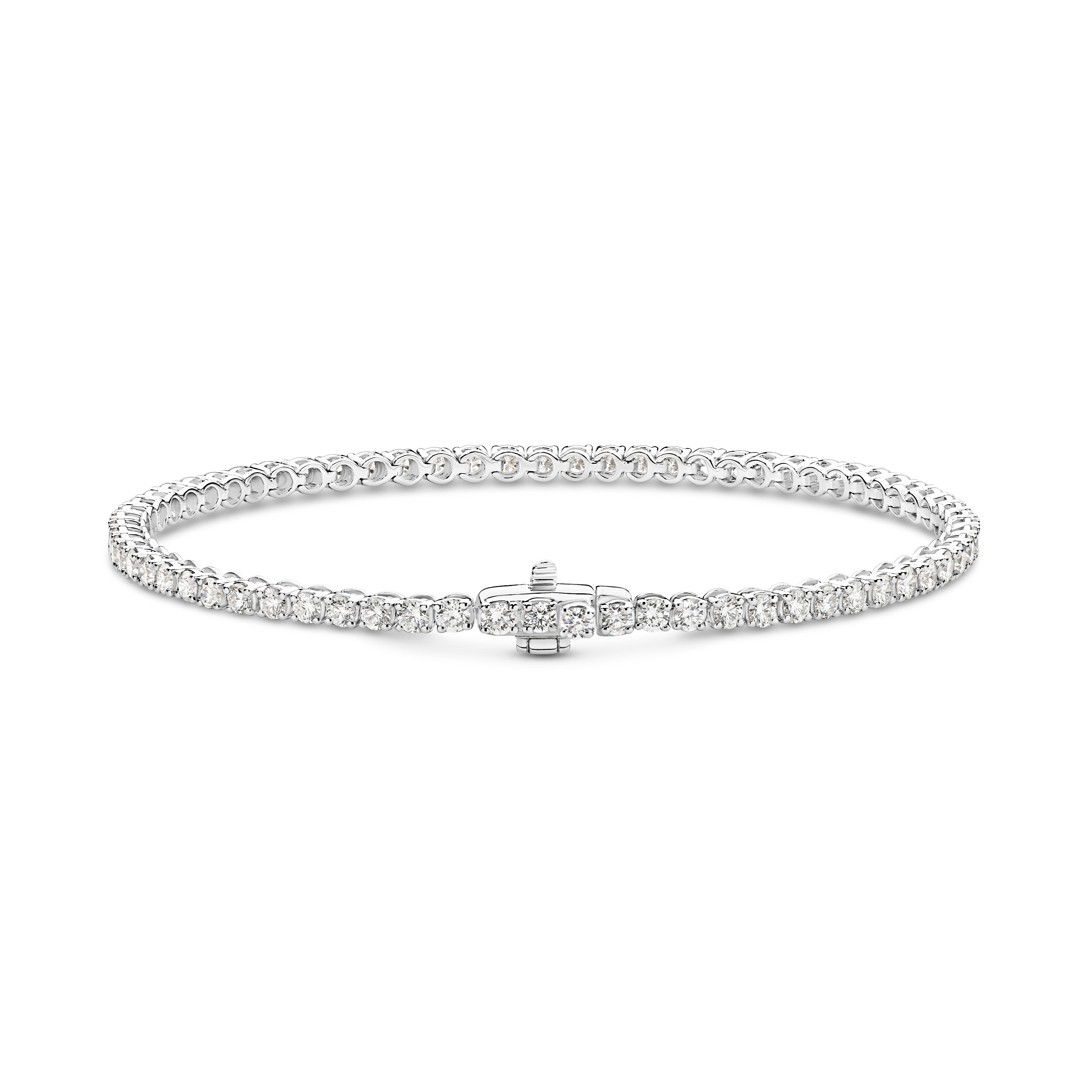 18ct White Gold 3.00ct Diamond Tennis Bracelet