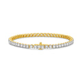 18ct Yellow Gold 5.00ct Diamond Tennis Bracelet