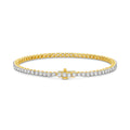 18ct Yellow Gold 3.00ct Diamond Tennis Bracelet
