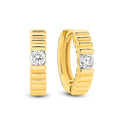 18ct Yellow Gold 0.14ct Diamond Earrings