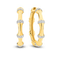 18ct Yellow Gold 0.20ct Diamond Hoop Earrings