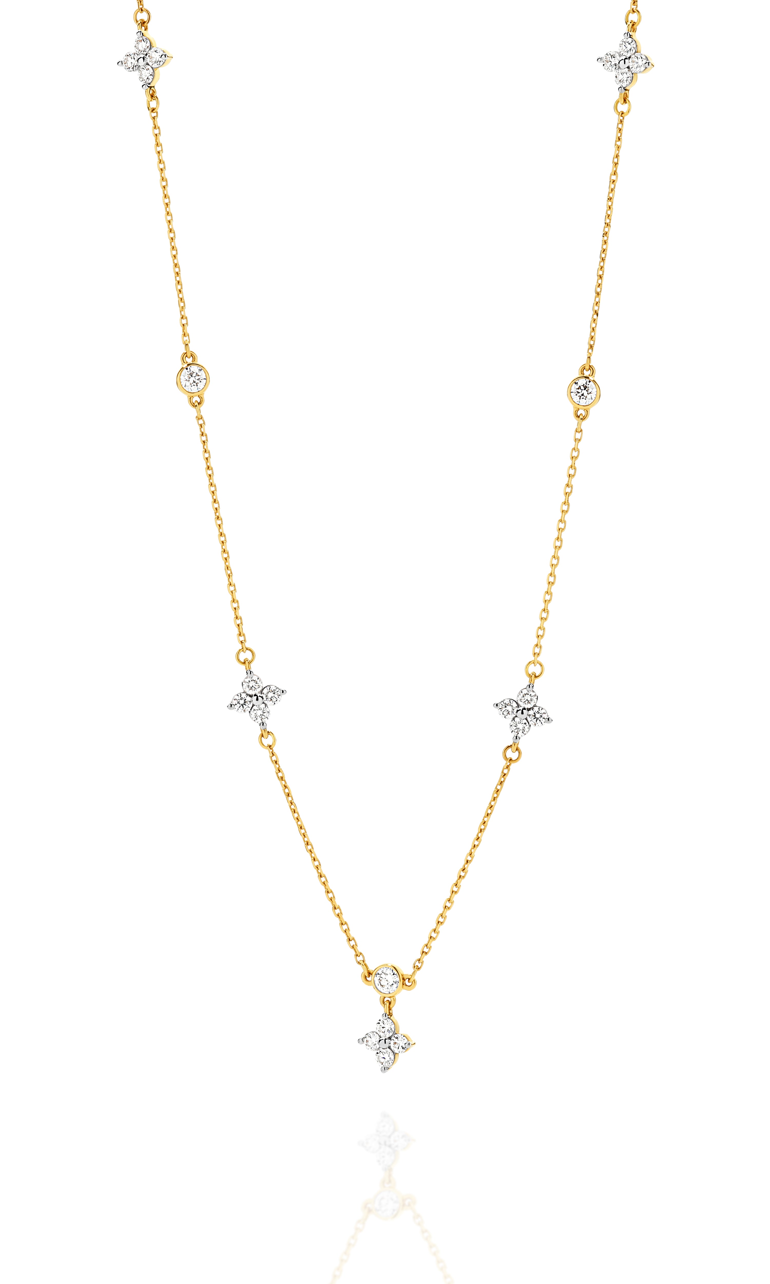 9ct Yellow Gold 0.90ct Diamond Necklace