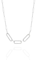 9ct White Gold 0.70ct Diamond Necklace