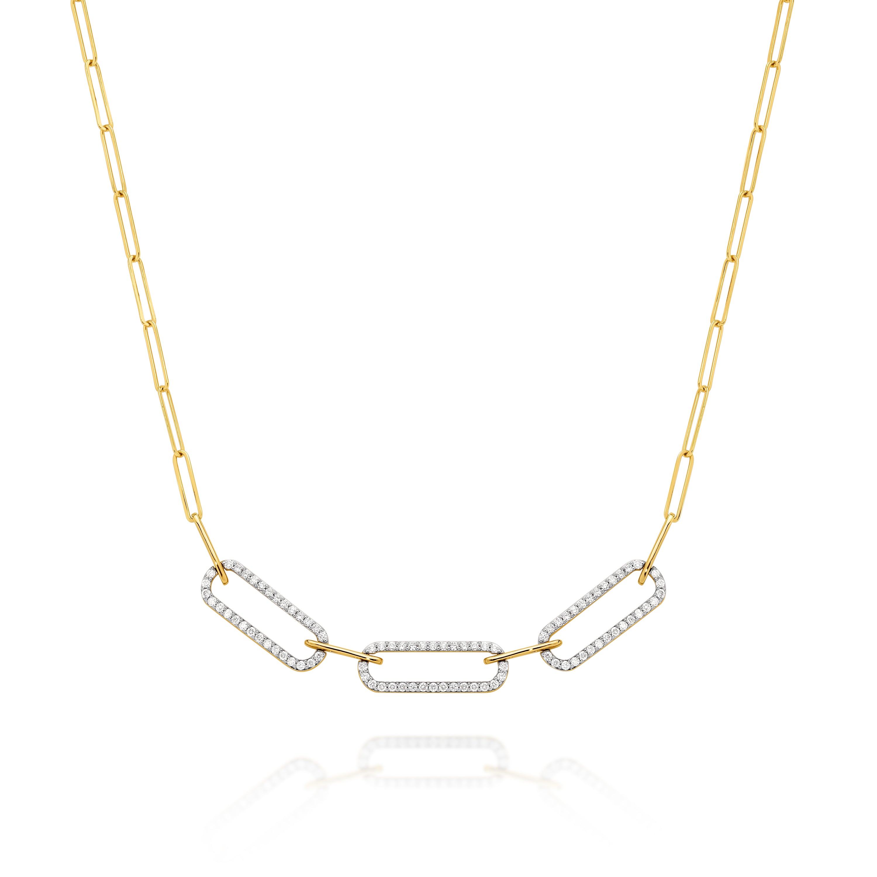 18ct Yellow Gold 0.70ct Diamond Necklace